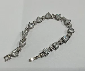Sterling silver moissanite bracelet - Picture 1 of 4