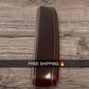 OEM 11-20 DodgeCaravan/Town Country Front Passenger Arm Rest Black Red Stitching - Picture 1 of 4