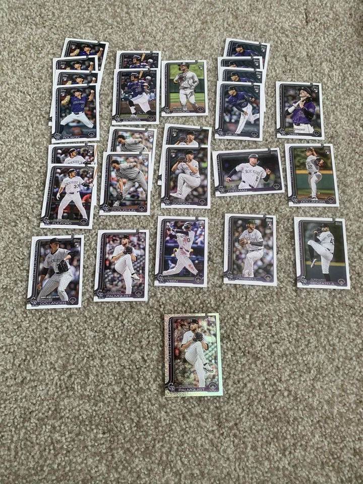 2025 Topps Update Series Baseball Colorado Rockies Lot (26) + 1 sand glitter - Image 1 of 1