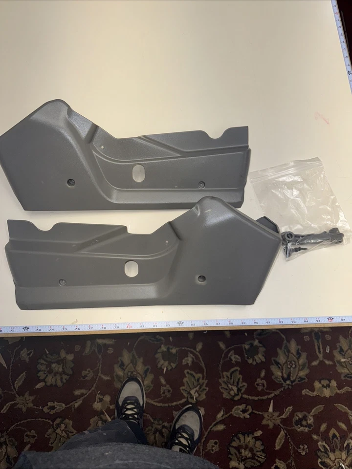 99-02 Chevy Silverado Sierra переднее левое правое сиденье отделка пластиковый чехол серый пара - Изображение 1 из 4