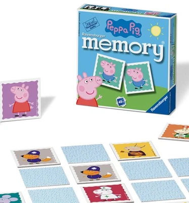 Ravensburger Peppa Pig Mini Memory Game - Matching Picture Snap Pairs Game for K - Photo 1/4