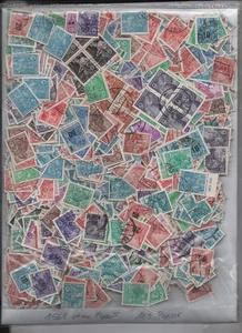 Dienstmarken 1564 Marken ohne Papier  169 auf Briefstücken nicht  durchsucht - Bild 1 von 2