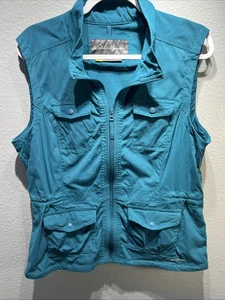 Eddie Bauer Gr. XLGrün Travex Weste viele Taschen Gummibund - Bild 1 von 9