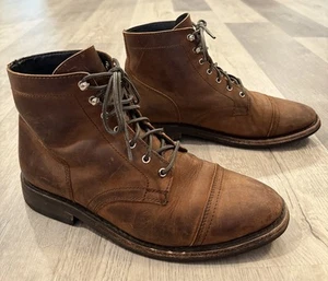 Thursday Boots Hombre Cuero Marrón Capitán Botas - Talla 11 - Imagen 1 de 9
