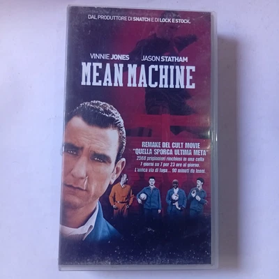 Original Cult Movie VHS Tape Mean Machine Vinnie Jones Jason Statham David Kelly - Immagine 1 di 3