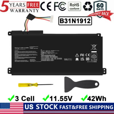 Batería US B31N1912 para ASUS VivoBook E410 E410MA L410MA E510MA L510 L510MA Foto 1 de 4