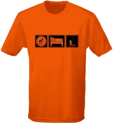 Eat Sleep Fishing Kinder Unisex T-Shirt 8 Farben (XS-XL) von swagwear