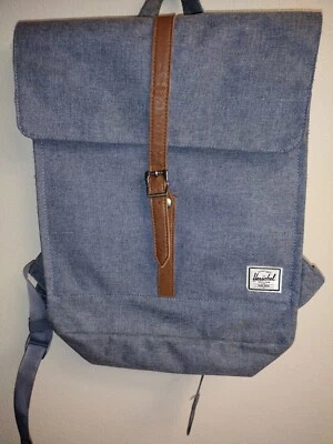 Mochila vaquera azul grande Herschel Supply Co para portátil Foto 1 de 4