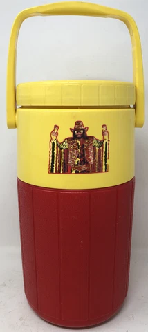Vintage Slim Jim WWF Randy Macho Man Savage Coleman Thermos Cooler  rare Cover