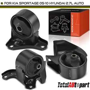 3x Engine Motor & Transmission Mount for Kia Sportage 05-10 V6 2.7L Auto Trans - Picture 1 of 8