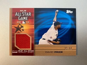 2010 Topps Update All-Star Stitches Gold #AS-DP David Price Baseball Card /50 - Picture 1 of 2