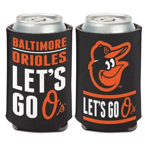 Baltimore Orioles 12oz Slogan Can Cooler [NEW] MLB Beer Coozie Koozie Drink Cover