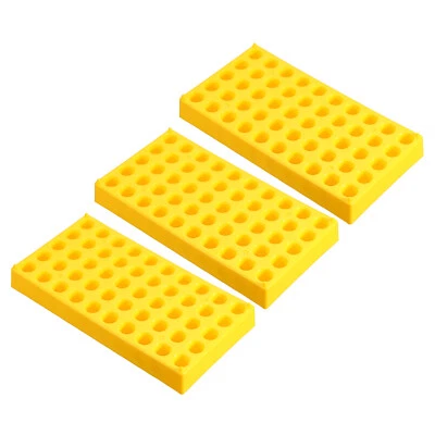 Vial Rack for 2ml Autosampler Vials, 3 Pack Vial Tray Holder 50-Well, Yellow - Image 1 of 4