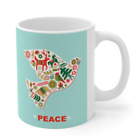 Christmas Dove with Peace Ceramic Mug 11oz by Onetify