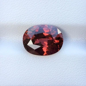 Natürlicher rosa-oranger Zirkon 6,97 kt Ovalschliff Sri Lanka loser Edelstein - Bild 1 von 6