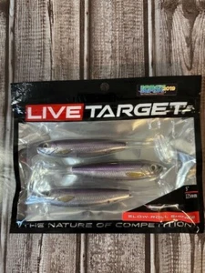 Live Target 5" Slow-Roll Shiner Silver/Purple - Picture 1 of 3