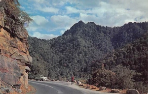 Postcard TN: View of Chimneys from Highway near Gatlinburg, Tennessee, 1950's - Picture 1 of 2