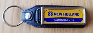 NEW HOLLAND AGRICULTURE TRACTOR LEATHER KEYRING