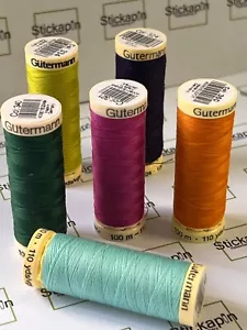 Gutermann sew all 100m polyester sewing thread 000-610 - Picture 1 of 250