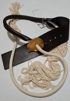 marni Leather And Rope belt Brown Size 75 cm - Image 1 of 4