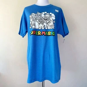 Nintendo Super Mario T-Shirt Luigi Princess Peach Bowser Yoshi Mens Size Large - Picture 1 of 8