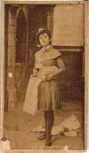 Stage Actress MLLE BRUNO Sweet Caporal Cigarette Photo Card Antique - Picture 1 of 2