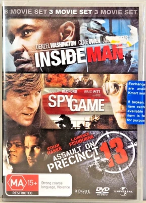 INSIDE MAN/ SPY GAME/ ASSAULT ON PRECINCT 13 - NEW 3 DVDs - Image 1 of 2