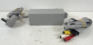 Official Nintendo Wii Power Supply RVL-002 with TV AV Cable Genuine (2) - Picture 1 of 5