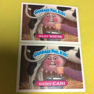 1987 Topps Garbage Pail Kids #252a MILKY WAYNE 252b Dairy CARI GPK NM-MINT - Bild 1 von 6