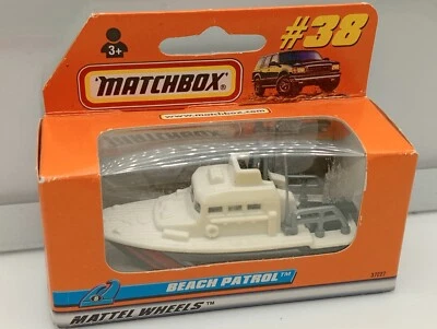 Matchbox Superfast  / MB 407 - Sea Rescue Boat - White & Black  - Image 1 of 4