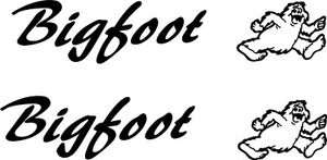 4 pc BIGFOOT Camper RV vinilo calcomanía pegatina gráficos pegatinas - Imagen 1 de 2
