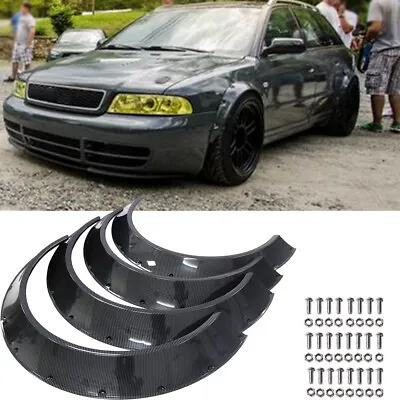 For Audi TT RS A3 A4 A6 4.5  Carbon Fender Flares Extra Wide Body Wheel Arches • 79.70€