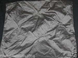 Threshold Pinched Pleat King Shams Gray two shams nwop #283 - Picture 1 of 8