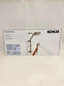 Kohler Hydrorail 3 in 1 Sistema Doccia Nichel Spazzolato Soffione e Colonna Kit - Foto 1 di 5