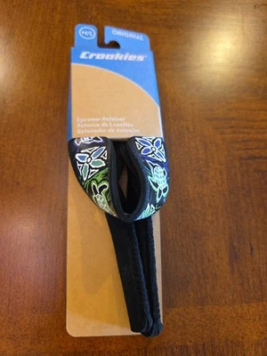 NUEVO CON ETIQUETAS CROAKIES Océano Estampado Tortugas Negro. Se adapta a marcos medianos-grandes. Se envía gratis. Foto 1 de 4