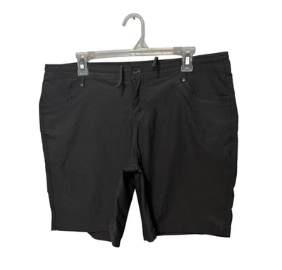 Shorts Kuhl Feminino 14 Cinza Trekr Cordão Outdoor Elástico Trilha para Caminhada 8" - Imagem 1 de 4