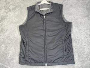 Peter Millar Vest Men Large Gray Reversible Full Zip Two-Way Golf Light MF22Z102 - Picture 1 of 19