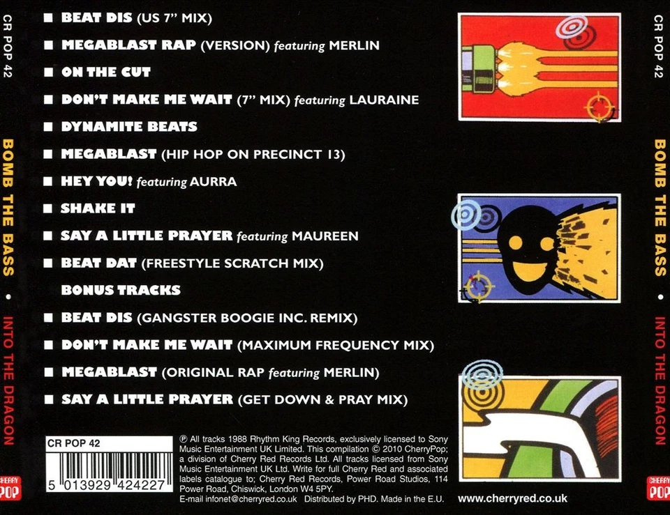 BOMB THE BASS - INTO THE DRAGON NEW CD - Image 1 of 1