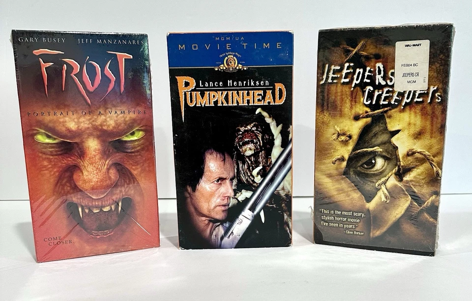 3  VHS Classic Horror Pumpkin Head, Frost, Jeepers Creepers - Image 1 of 4