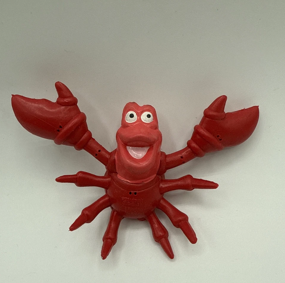 Disney Sirenita SEBASTIAN Solo Juguetes Bend Ems De Colección Años 90 Juguete Coleccionable Foto 1 de 1