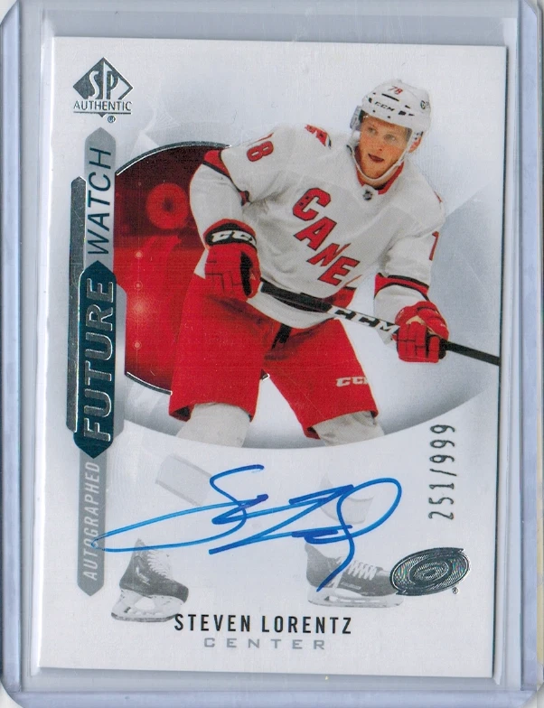 2020-21 Upper Deck SP Authentic Future Watch Auto Steven Lorentz /999 - Image 1 of 1