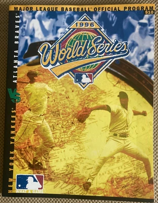1996 World Series MLB Official Program - New York Yankees vs Atlanta Braves - Image 1 of 3