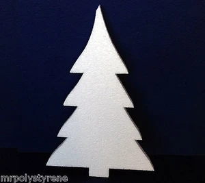 5 POLYSTYRENE CHRISTMAS TREE LARGE DESIGN 570MM HEIGHT 10MM THICK - Picture 1 of 1