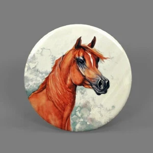 HORSE ART 1" Pendant Sterling 925 Silver 20" Necklace fashion jewelry gold gift - Picture 1 of 10