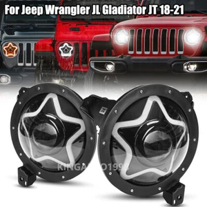 Faros LED Star Halo DRL Turn 2 piezas 9" para Jeep Wrangler JL Gladiator JT 18-21 - Imagen 1 de 11