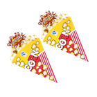 Cone Shaped Popcorn Bags - 100pcs Disposable Paper Bags for Snacks