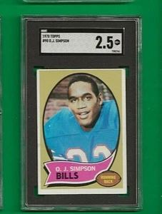 1970 Topps FB O.J. Simpson Buffalo Bills RC #90 ⭐️💥🎯 SGC Graded 2.5  - Bild 1 von 2