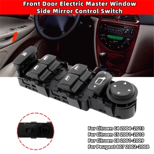 Interruttore Alzacristalli Interruttore Specchio Per Citroen C4 C8 Peugeot 807 - Picture 1 of 9