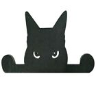 Skurrile hlzerne schwarze Katze Gartendekoration verzaubern Sie Ihren Auenbe
