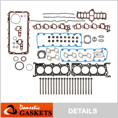 适用于 1999 年福特 F250 Expedition Lincoln Navigator 5.4L SOHC 全垫圈套装螺栓 — 第 1/4 张图片